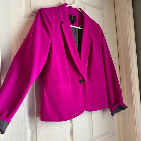 Worthington Extreme Orchid Blazer Pink Purple Size Petite Large Career Office - Picture 6 of 6